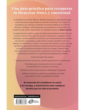 Libro Equilibra tu cortisol de Marina Wright
