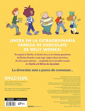 El super-delicioso libro para colorear de Wonka de Roald Dal