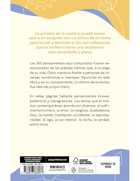 Libro Lo Primero De La Mañana de Osho