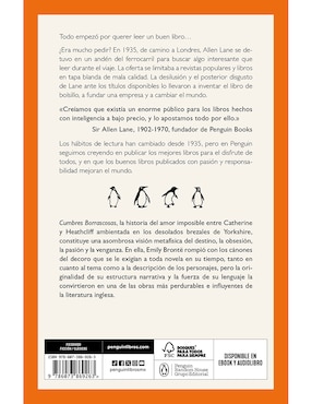 Libro Cumbres borrascosas de Emily Brontë
