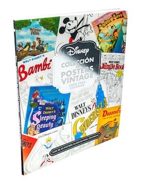 Libro Para Colorear Posters Vintage Disney de Novelty