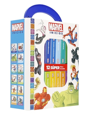 Estuche con libros Marvel Inicios de Pi Kids