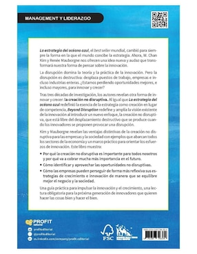 Libro Beyond Disruption - Innovar y crecer sin destruir valor ni empleo de W. Chan Kim/ Renée Mauborgne