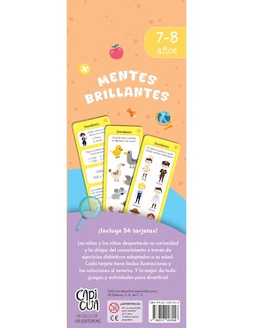 Libro Mentes Brillantes 7-8 años de Capicua