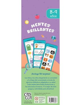Libro Mentes Brillantes 8-9 años de Capicua