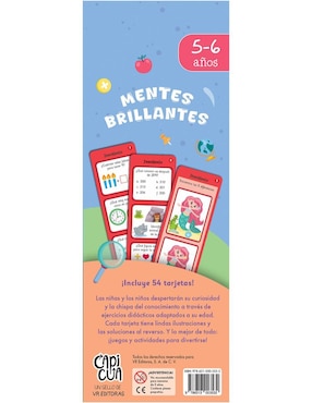 Libro Mentes Brillantes 5-6 años de Capicua