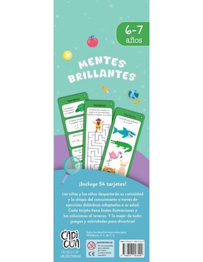 Libro Mentes Brillantes 6-7 años de Capicua