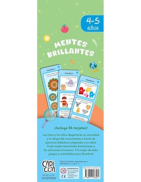 Libro Mentes Brillantes 4-5 años de Capicua