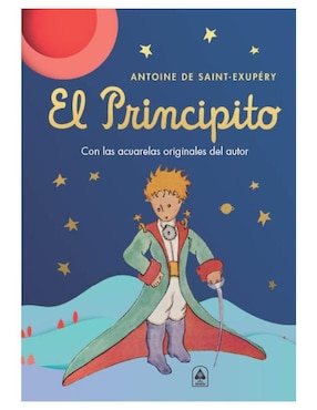 Libro El Principito - Letras Doradas y Acuarelas Originales Del Autor de Antoine de Saint-Exupéry