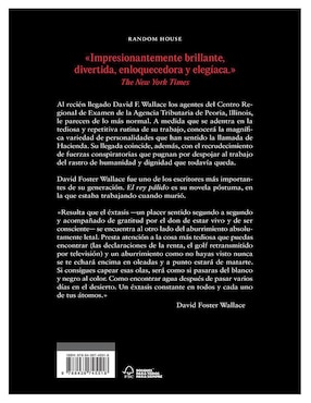 Libro El Rey Palido de David Foster Wallace