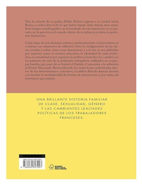 Libro Libro Regreso A de Reims Didier Eribon