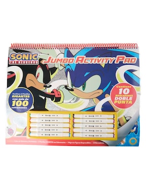 Libro para colorear con stickers Gigante de Aventuras y Retos
