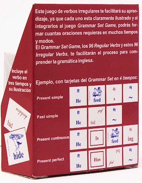 Juego de Verbos Irregulares ilustrados en inglés Elorriaga