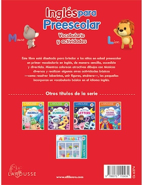 Libro Inglés para preescolar de Ediciones Larousse