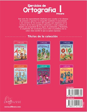 Libro Ejercicios de Ortografia 1 Primaria de Ediciones Larousse
