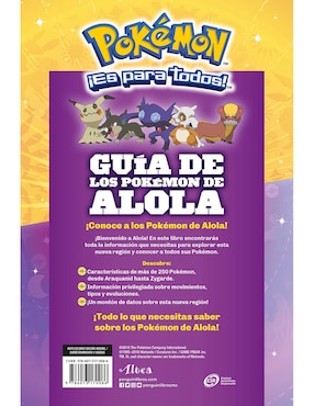 Libro Guía de los Pokémon de Alola de Pokemon