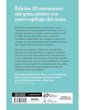 Libro Muchas Vidas Muchos Maestros de Brian L. Weiss
