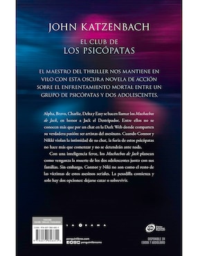 Libro El club de los psicopatas de John katzenbach