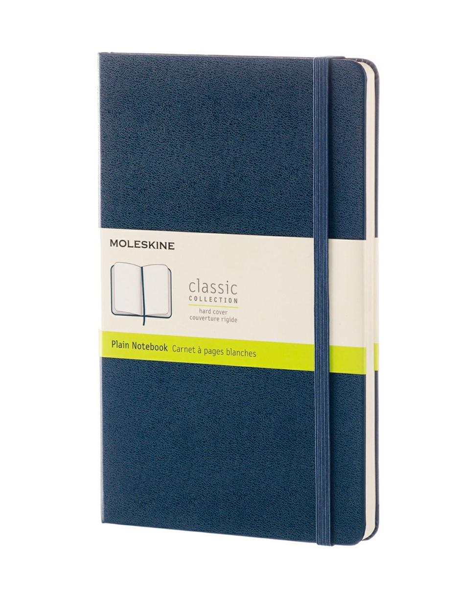 Libreta clásica de hoja blanca zafiro