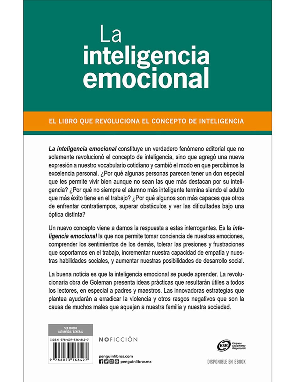 Libro La inteligencia emocional de Daniel Goleman 2