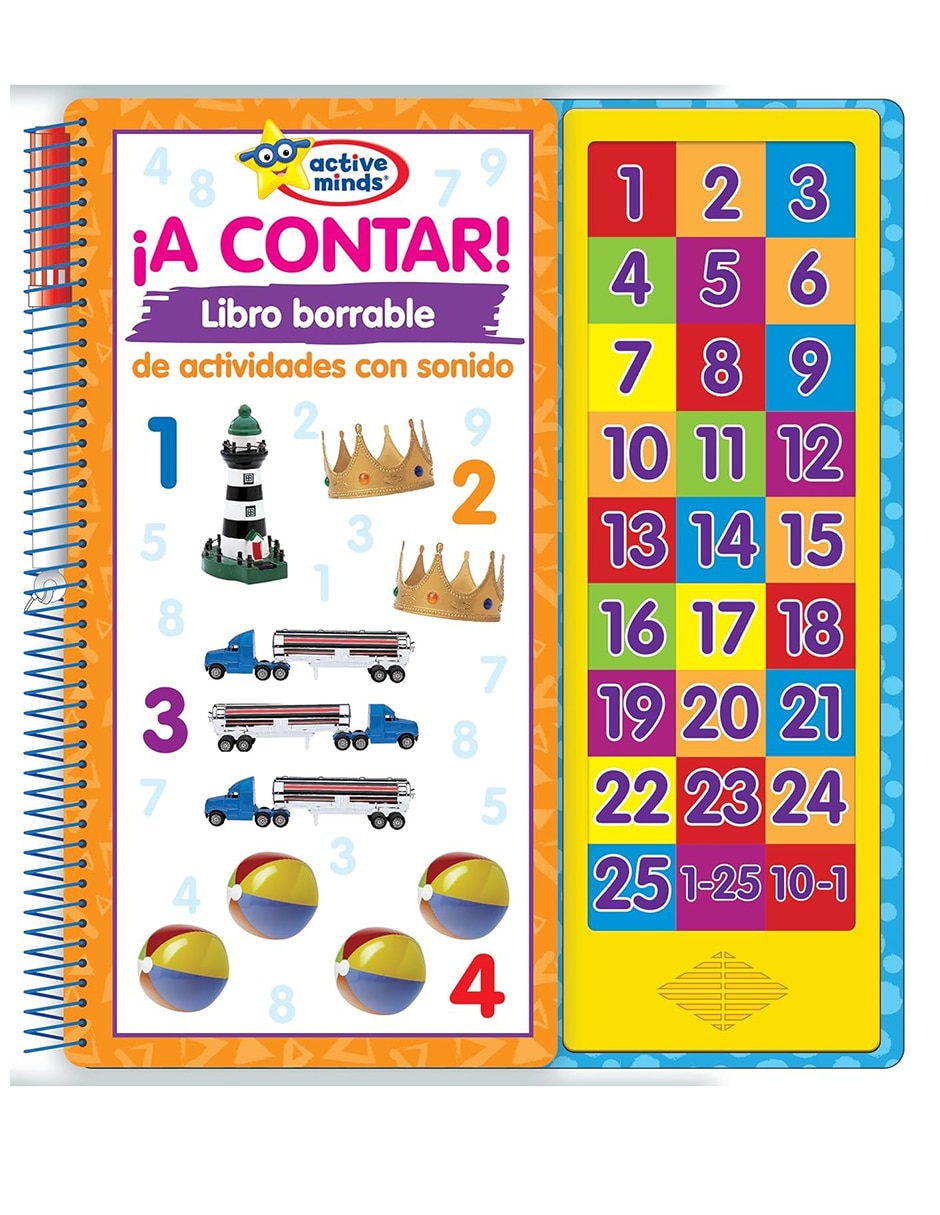 Libro ¡A contar! Libro borrable de actividades con sonido de Veronica Wanger 1