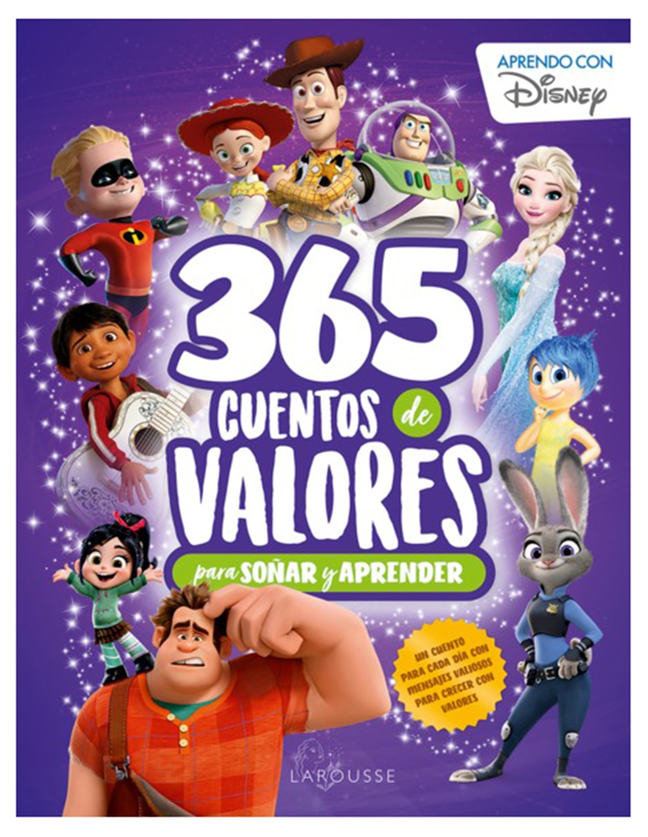 Libro 365 Cuentos de valores para soñar y aprender de Disney