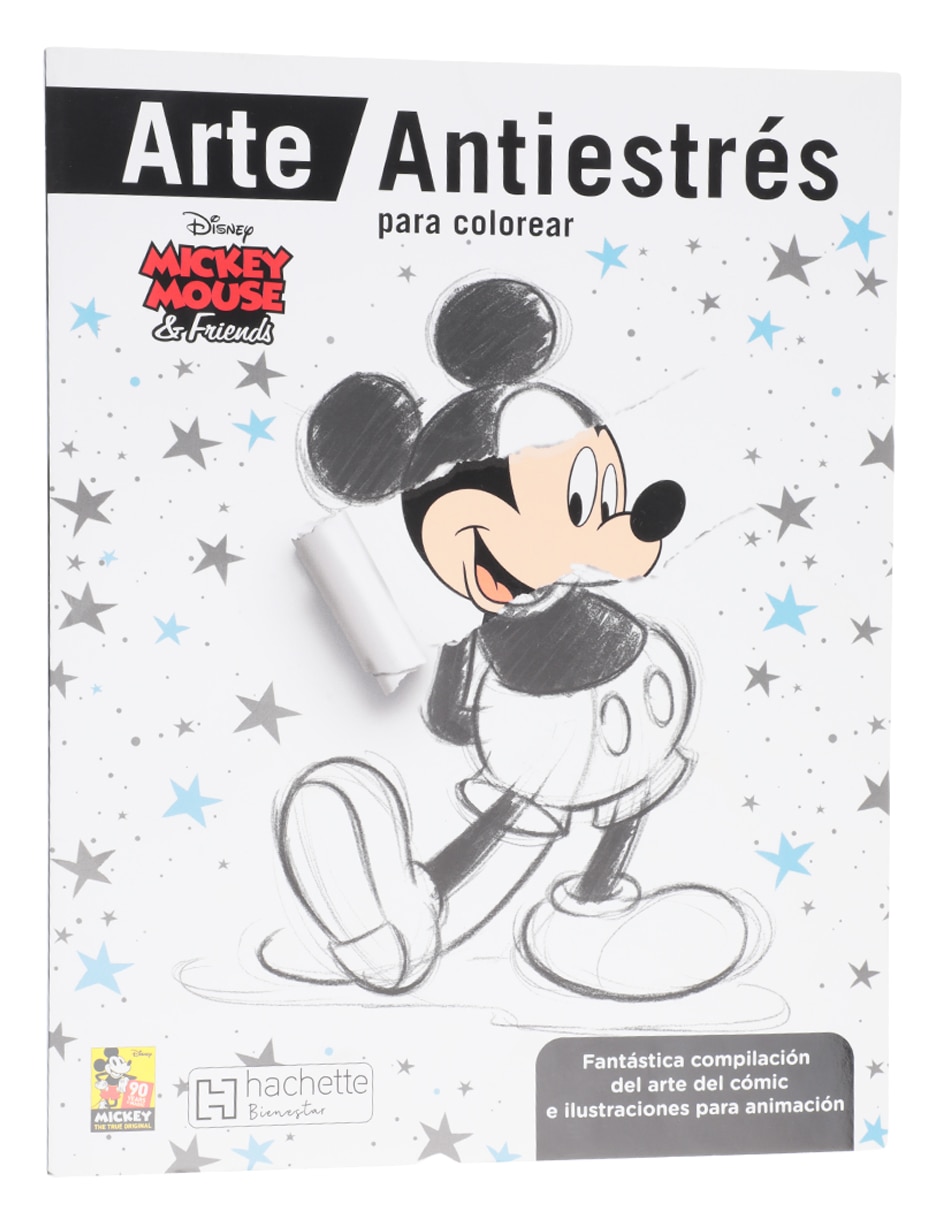 Libro Arte Antiestrés para colorear de Mickey Mouse & Friends