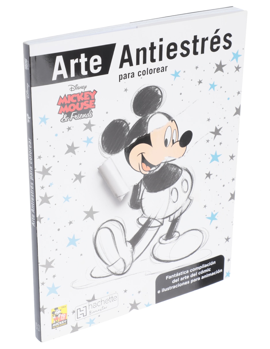 Libro Arte Antiestrés para colorear de Mickey Mouse & Friends 2