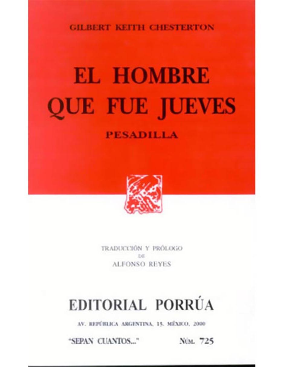 Libro El Hombre Que Fue Jueves Sc725 Libro El Hombre Que Fue Jueves Sc725