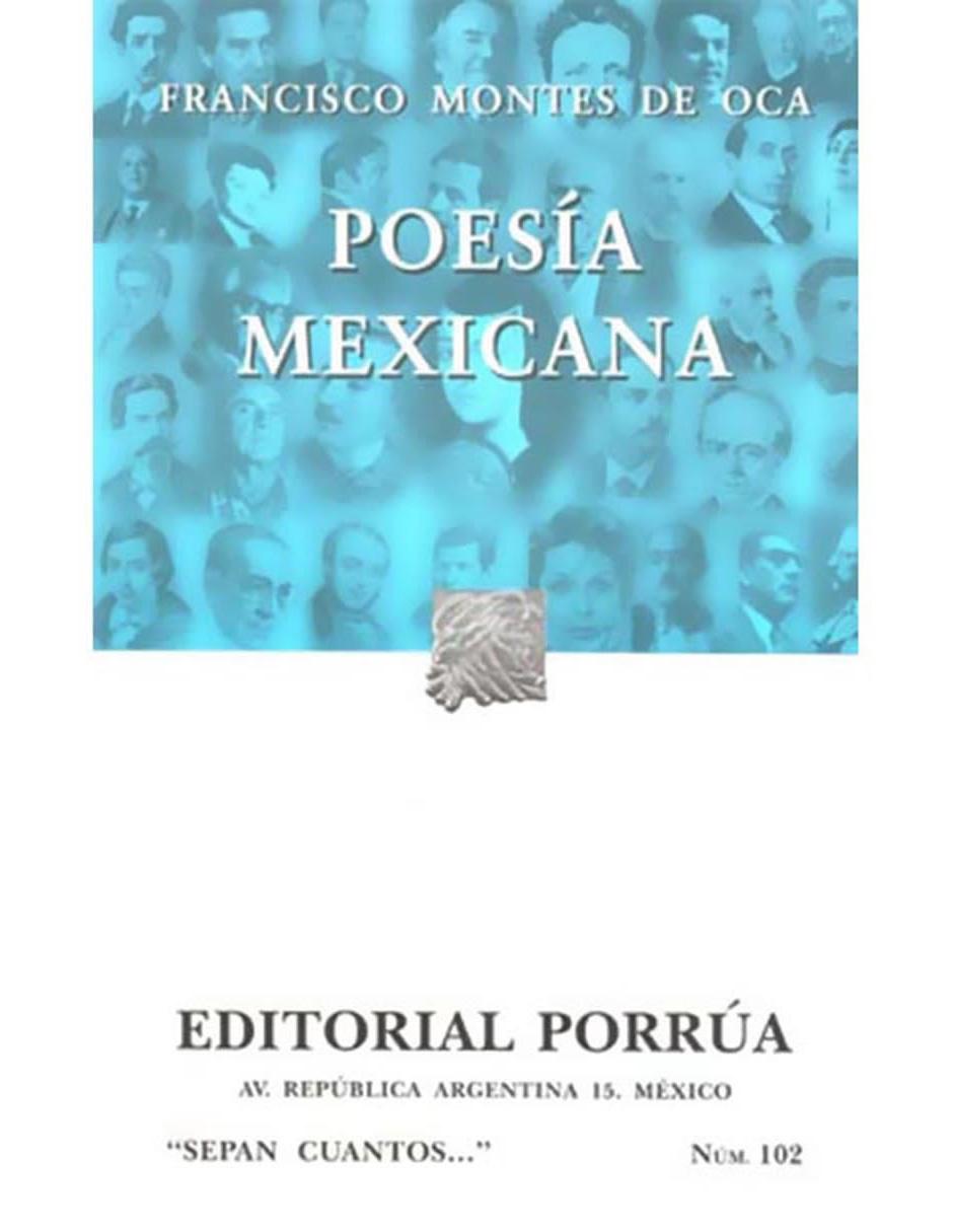 Libro Poesía Mexicana Sc102 1