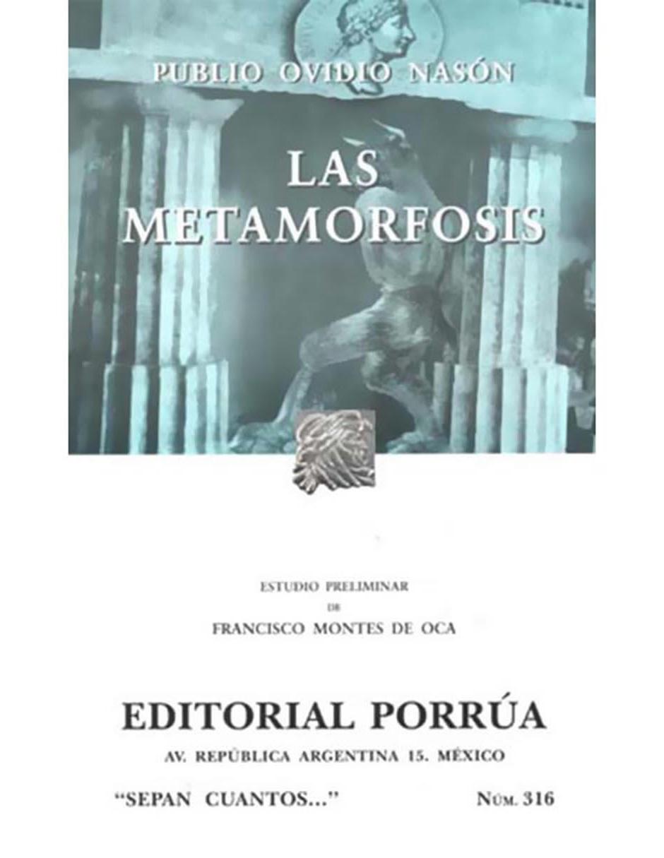 Libro Las Metamorfosis 1