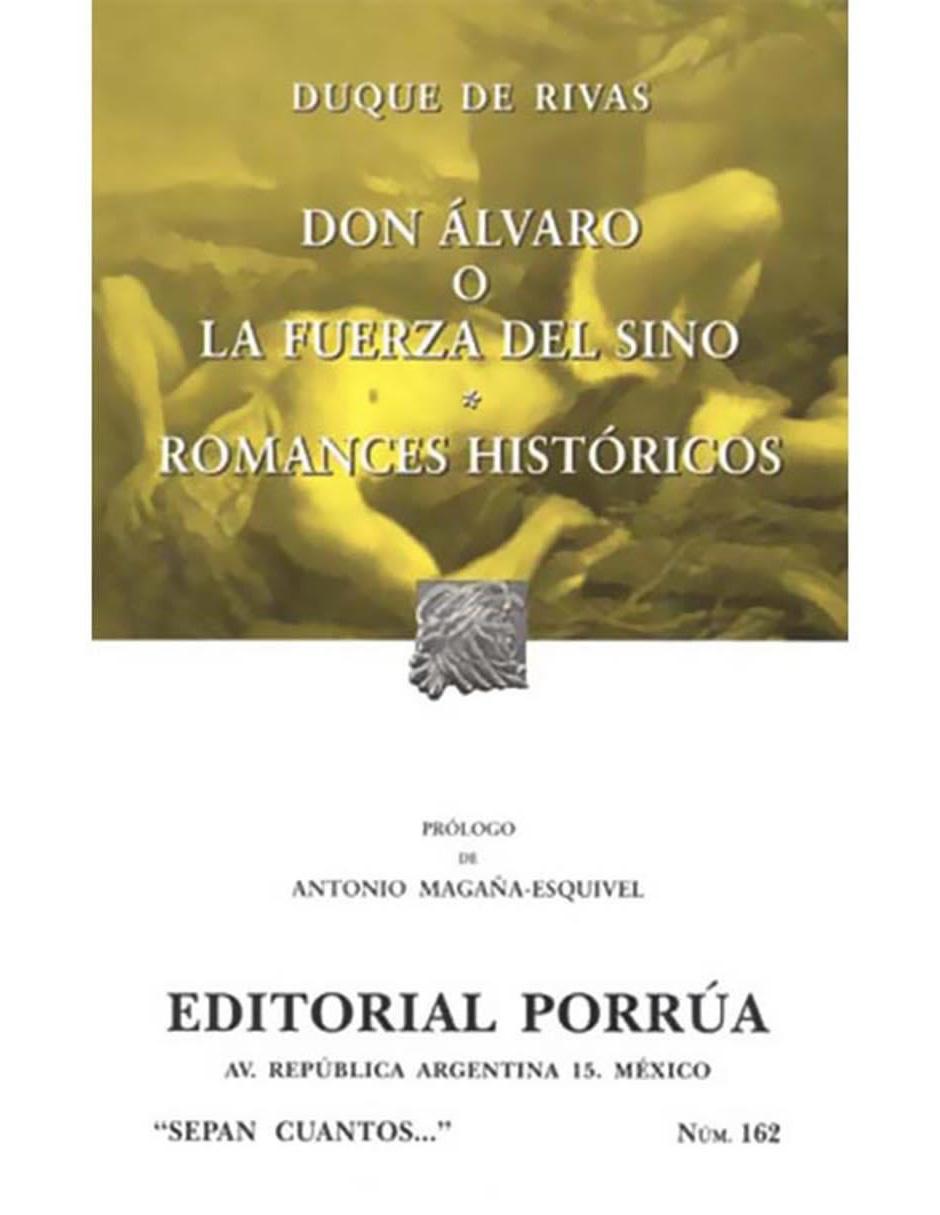Libro Don Álvaro o la Fuerza del Sino