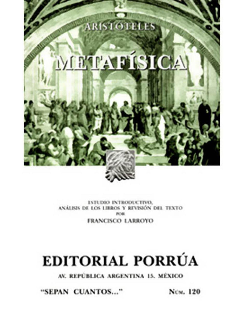 Libro Metafísica 1