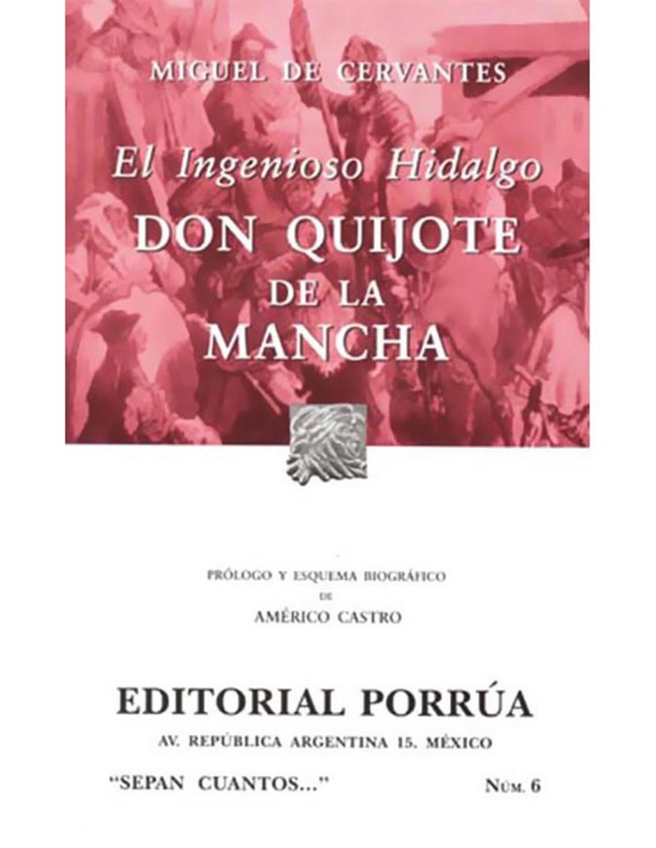 Libro El Ingenioso Hidalgo Don Quijote de la Mancha 1