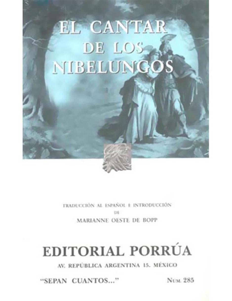 Libro El Cantar de Los Nibelungos