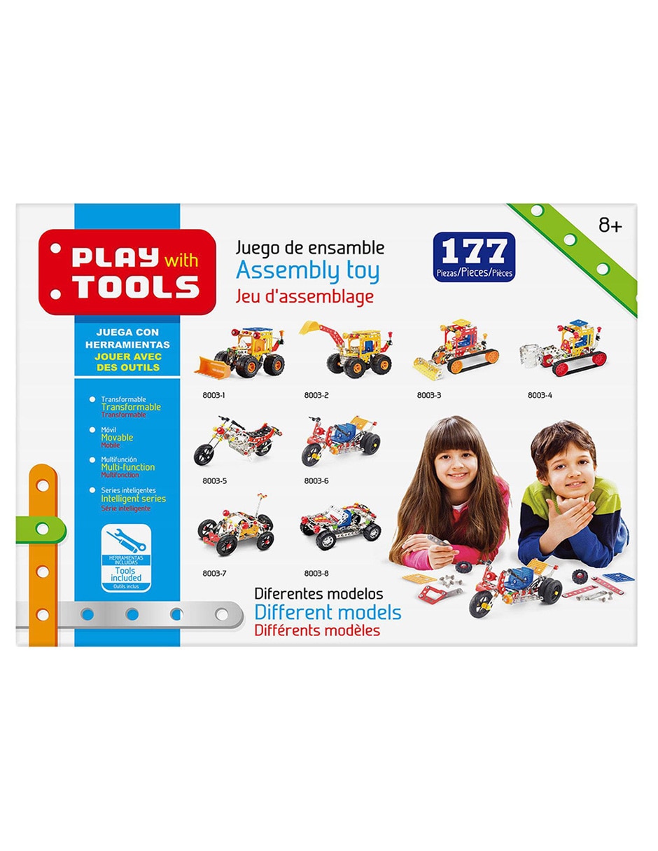 Juego De Ensamble Motocicleta Doble Tracción juego armable infantil unisex 4
