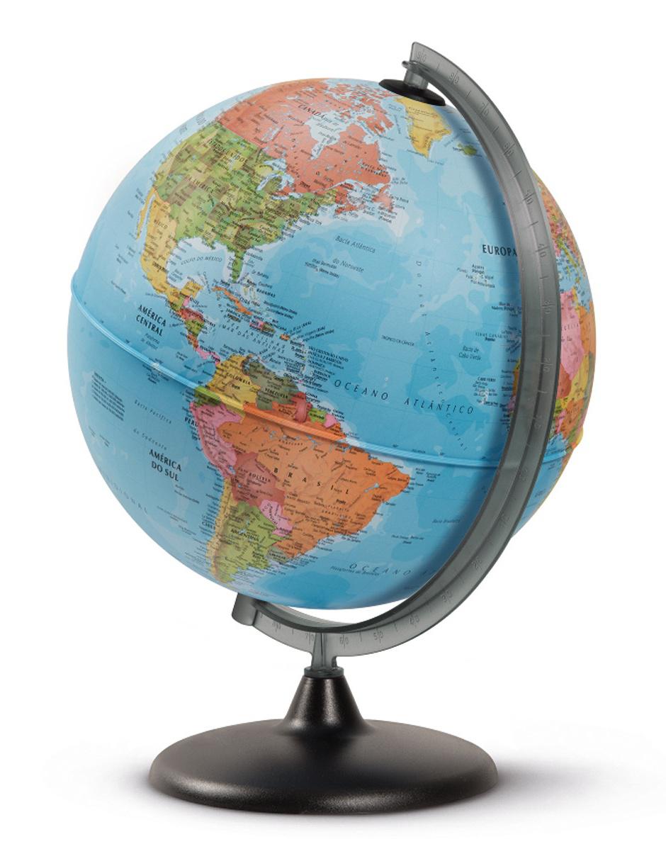 Globo terráqueo azul 2
