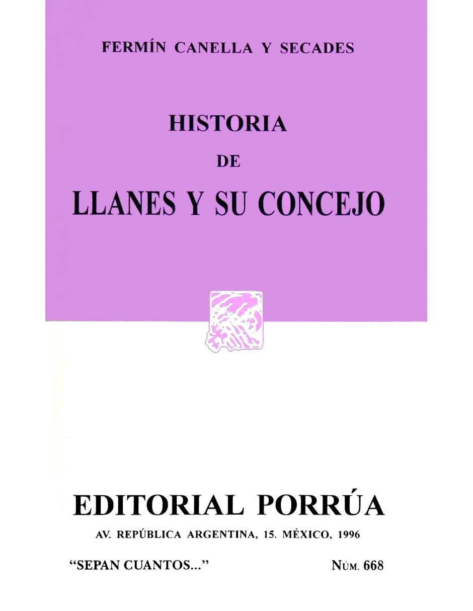 Libro Historia De Llanes Y Su Concejo