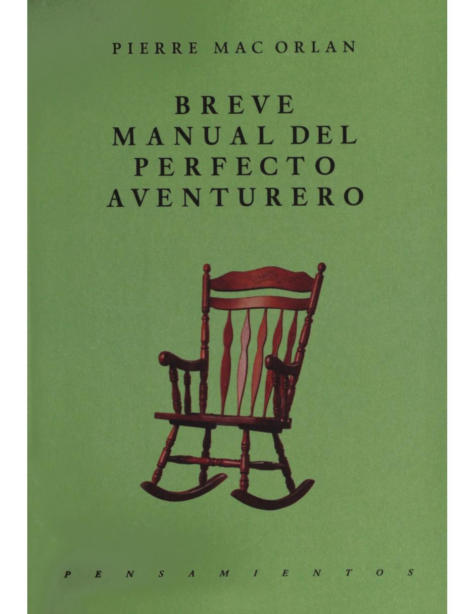 Libro Breve manual del perfecto aventurero