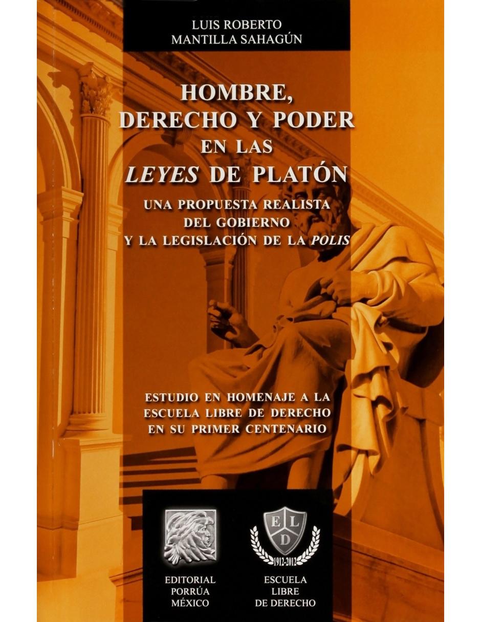 Libro Hombre, derecho y poder en las leyes de Platón