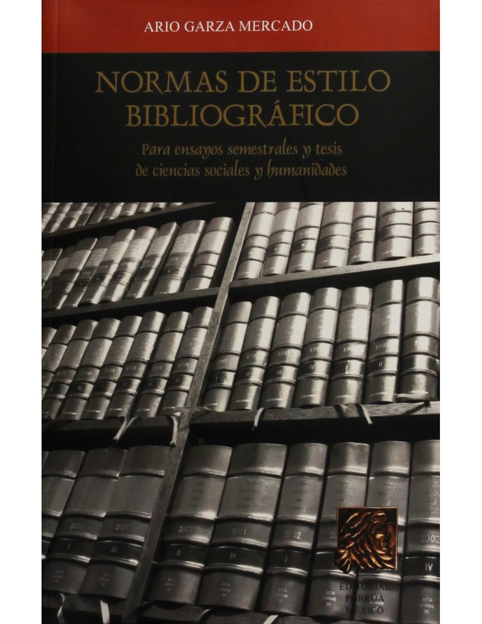 Libro Normas de estilo bibliográfico Libro Normas de estilo bibliográfico