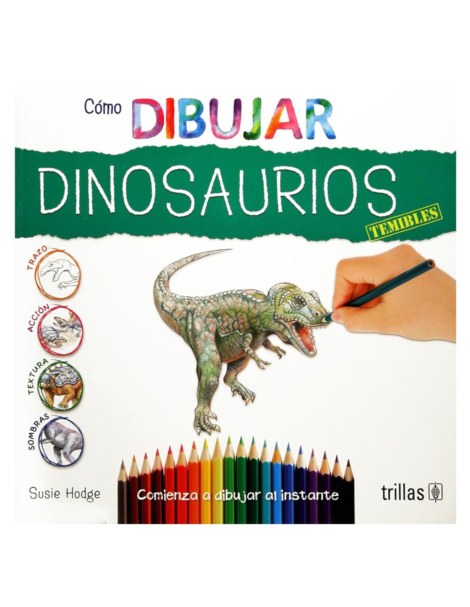 Libro Cómo dibujar dinosaurios temibles 1