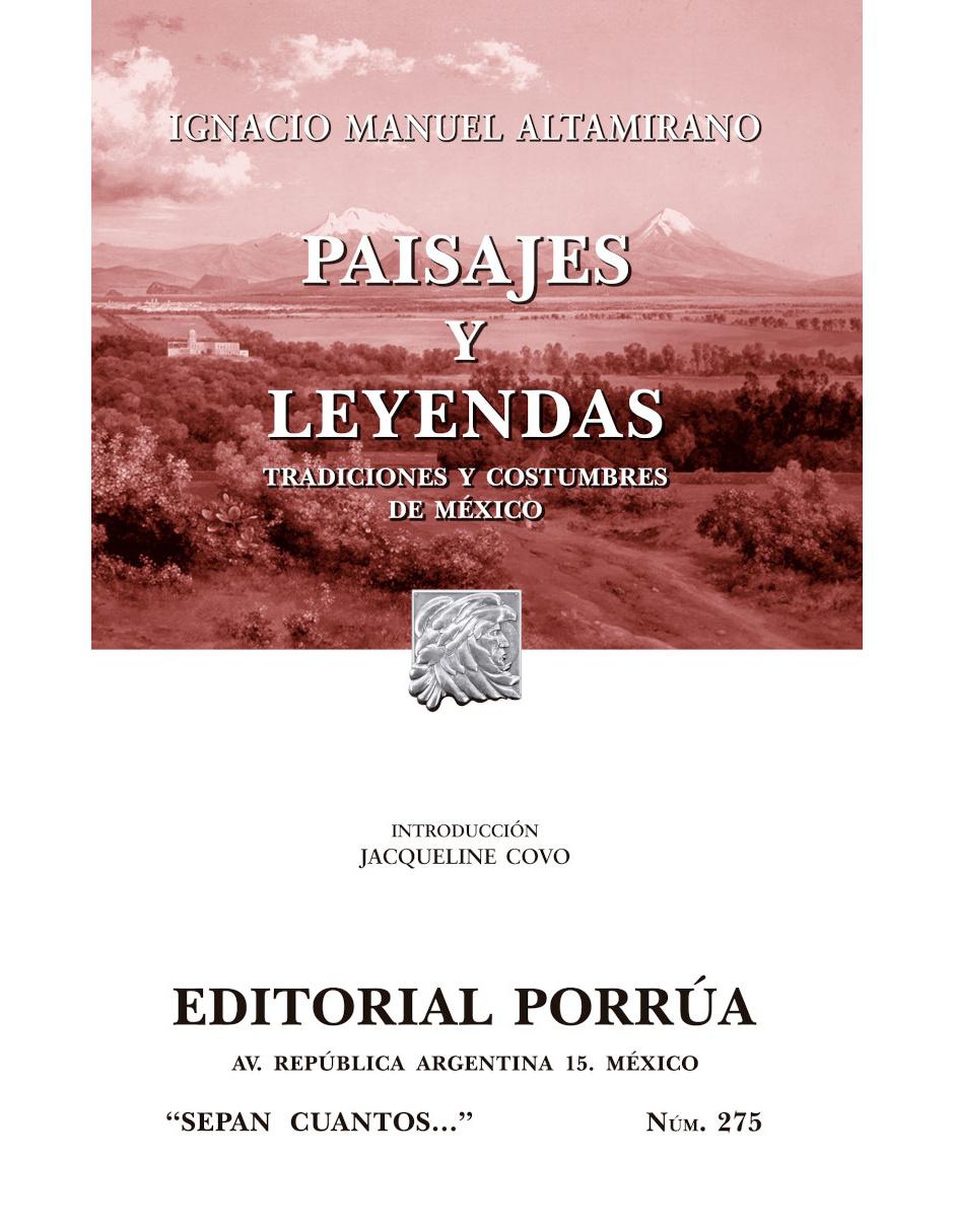 Libro Paisajes Y Leyendas. Tradiciones Y Costumbres De México