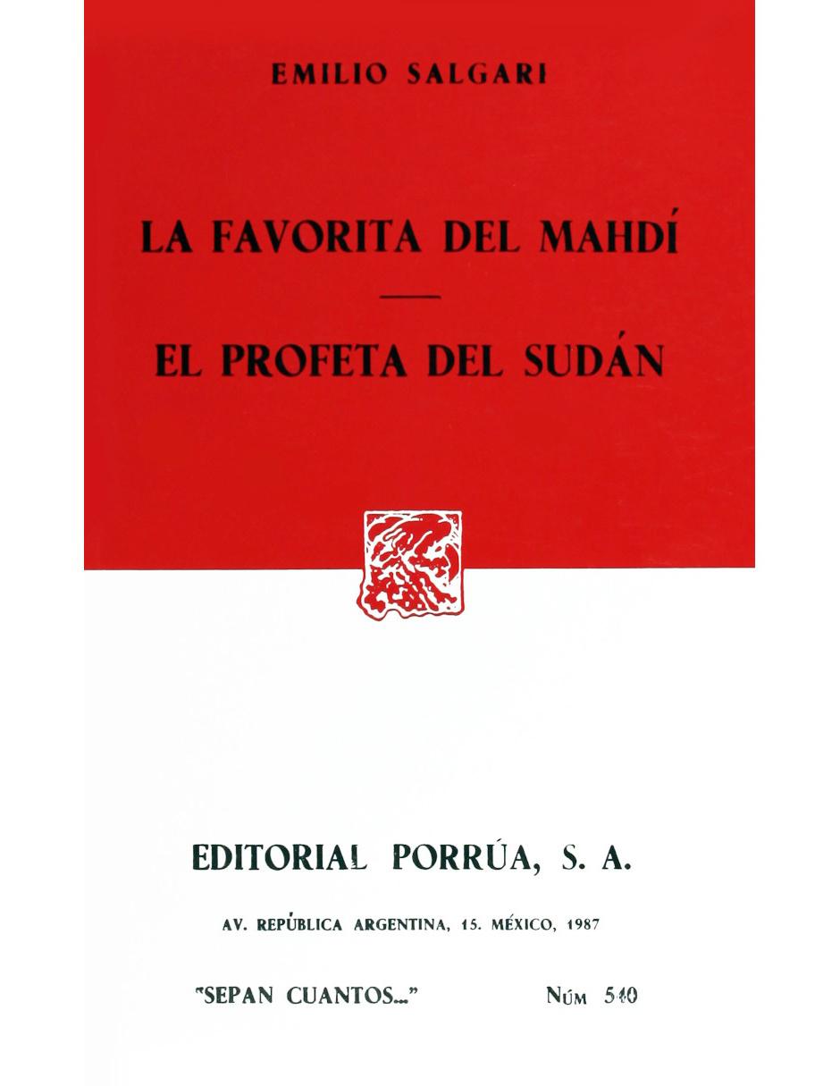 La Favorita del Mahdi · El Profeta del Sudán La Favorita del Mahdi · El Profeta del Sudán