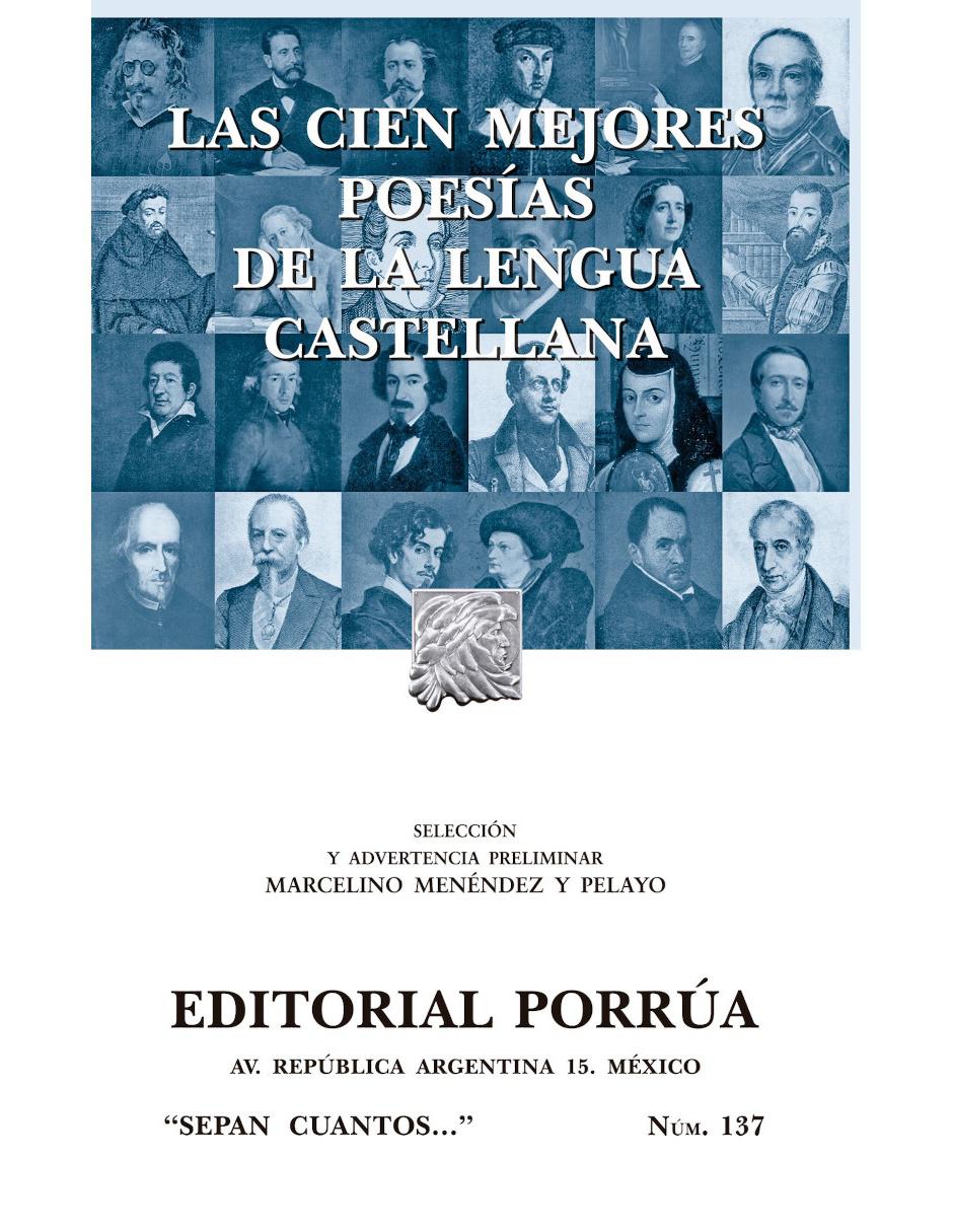 Cien Mejores Poesías de la Lengua Castellana (Sc137) 1