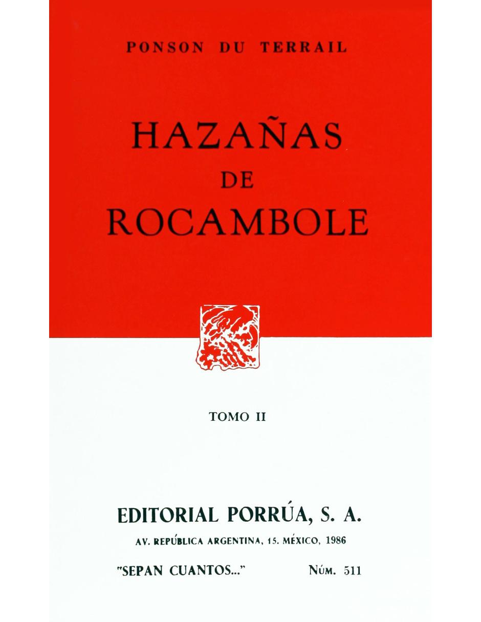 Hazañas de Rocambole Tomo II