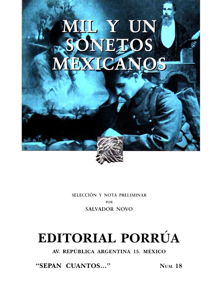 Libro Mil y Un Sonetos Mexicanos (Sc018)
