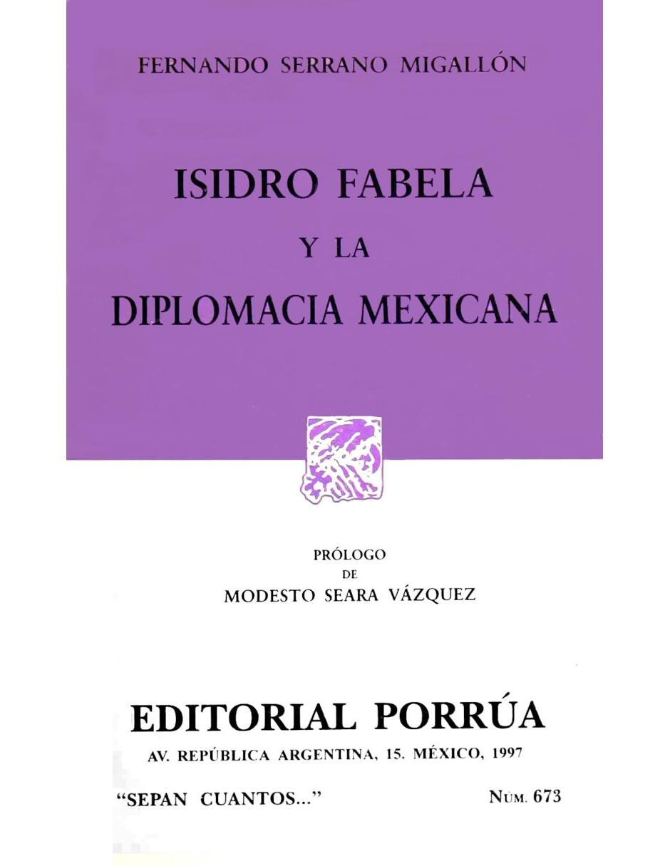 Isidro Fabela y La Diplomacia Mexicana 1