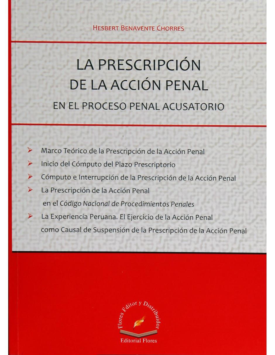 La Prescripción de la Acción Penal en el Proceso Penal Acusatorio