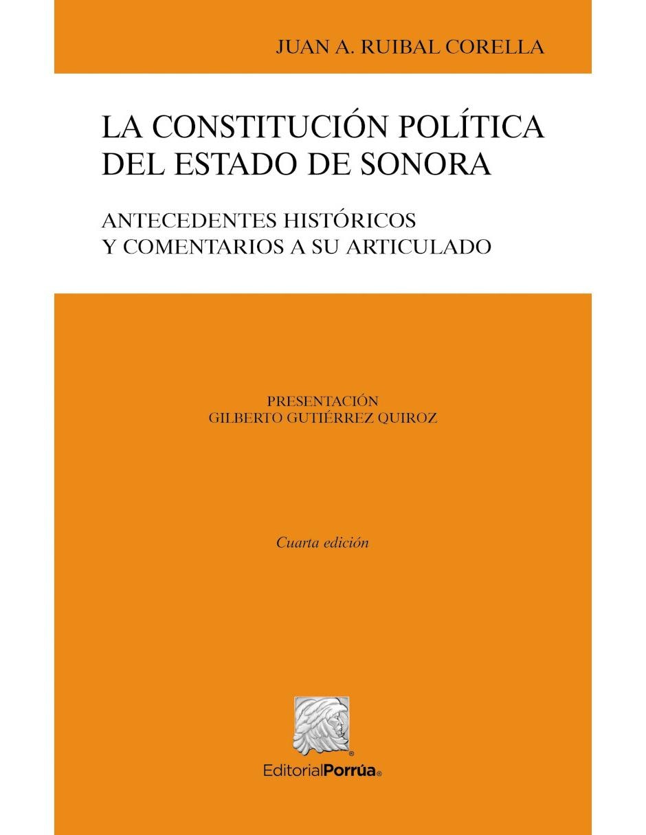 La Constitución Política del Estado de Sonora